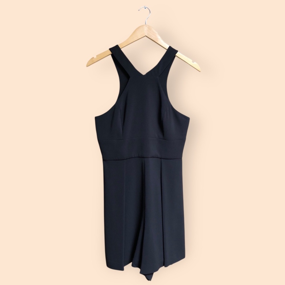 Anthropologie Tracy Reese Black Halter Sleeveless Shorts Romper Outfit Women’s 6